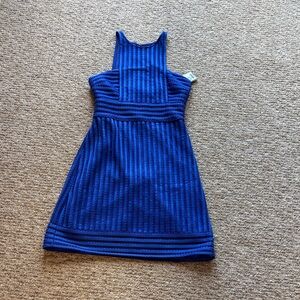 Royal Blue Knit Dress - Sleeveless